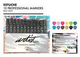 ESTUCHE 12 ROTULADORES GAMA ARTIST COLORES BASICOS | ROYMART